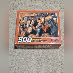 Horses Jigsaw Puzzle - 500 Piece - Hoyle #5501-CHA